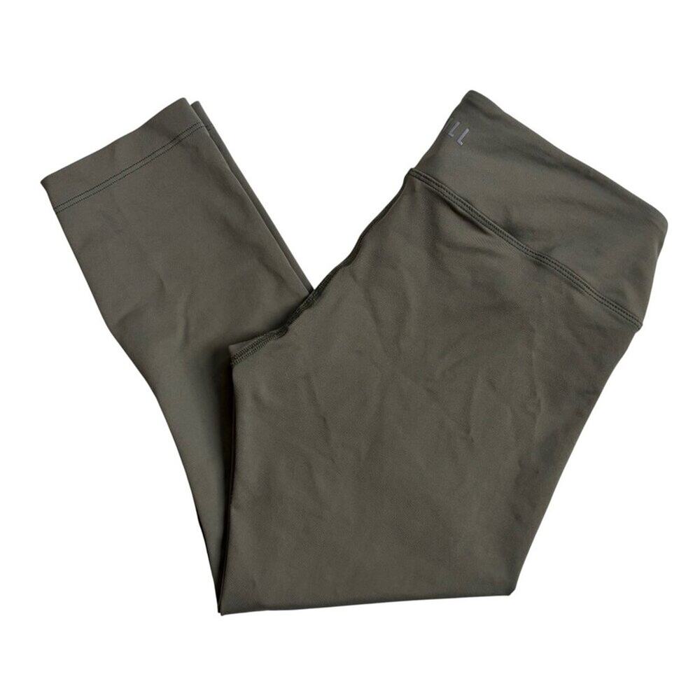 Nobull Low-Rise 21" Crop Tights / Leggings (Army Green) - Size Medium